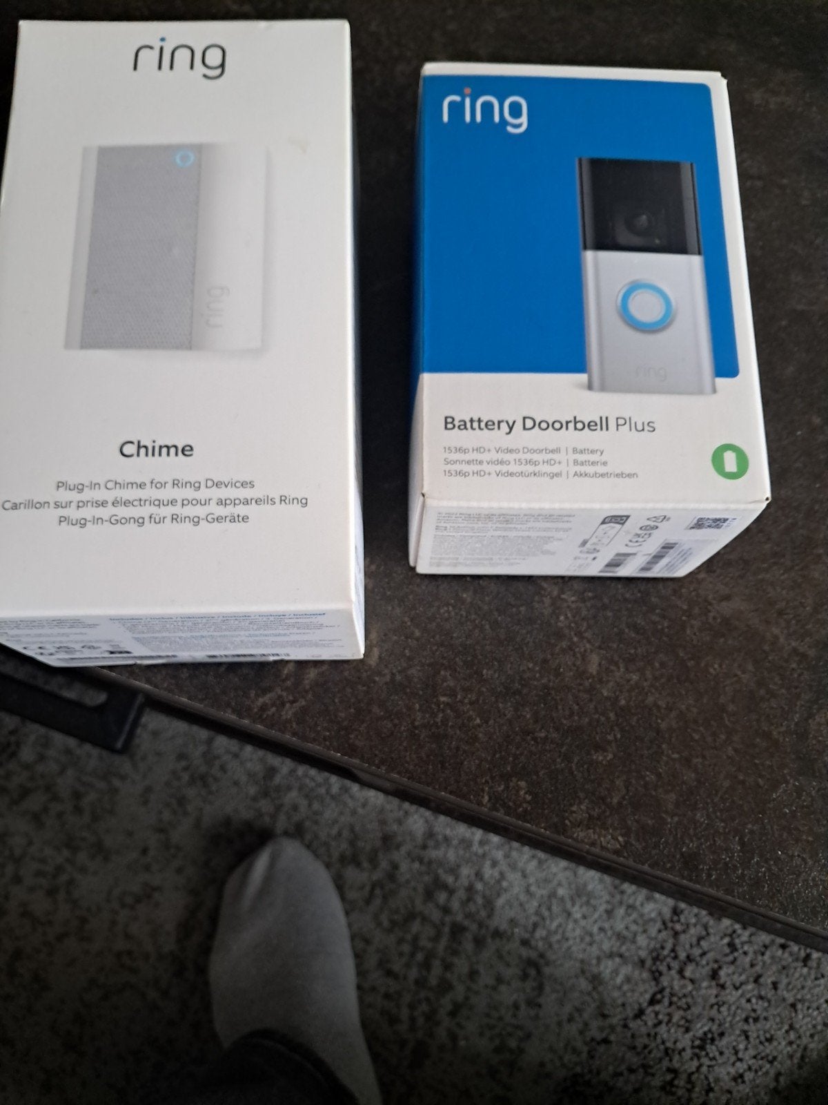 Ring Doorbell Plus + Chime - Nieuw in doos, Ophalen of Verzenden, Ingebouwde camera, Nieuw, Draadloos