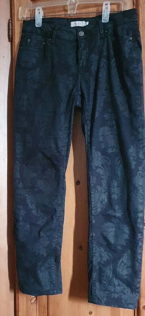 Lange broek, Zwart, Ophalen of Verzenden, Zo goed als nieuw, Maat 36 (S)