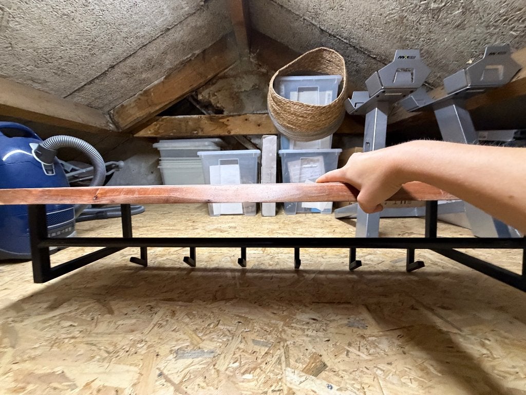 Kapstok hout met staal, Overige materialen, Gebruikt, Minder dan 100 cm, Ophalen