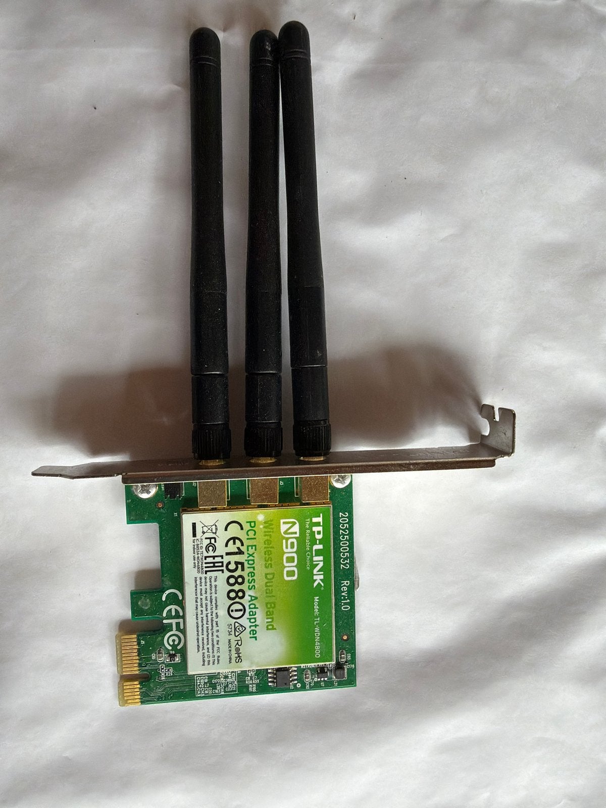 TP-Link N900 Wireless Dual Band PCI Express Adapter, Ophalen of Verzenden, Gebruikt