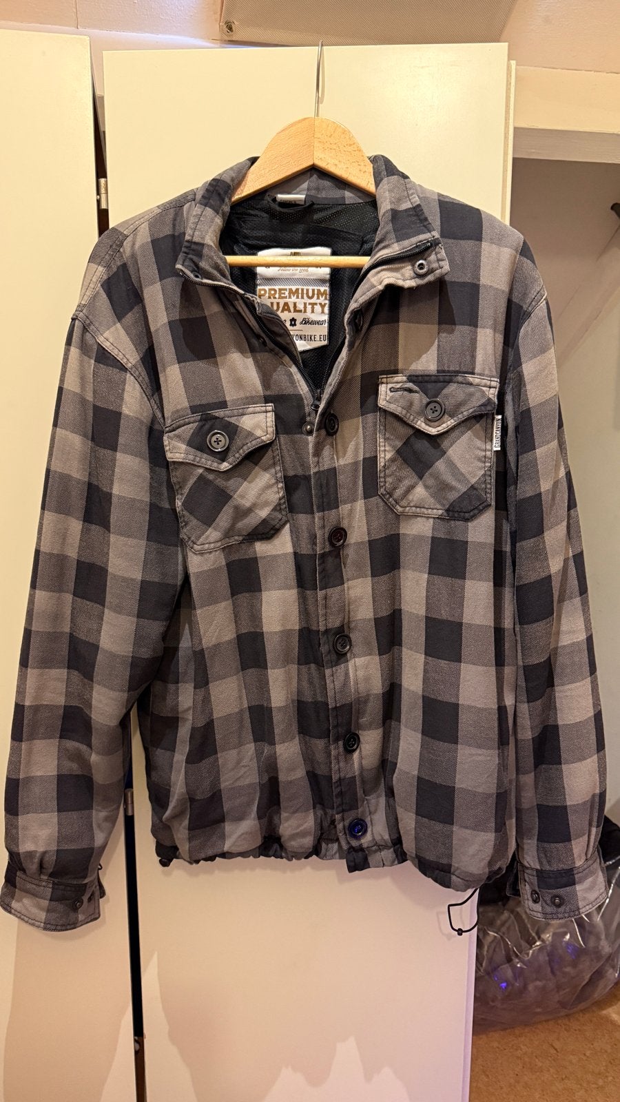 Motorjas Houthakker Stijl met Kevlar en Bescherming, Ophalen, Tweedehands, Heren, Jas | textiel
