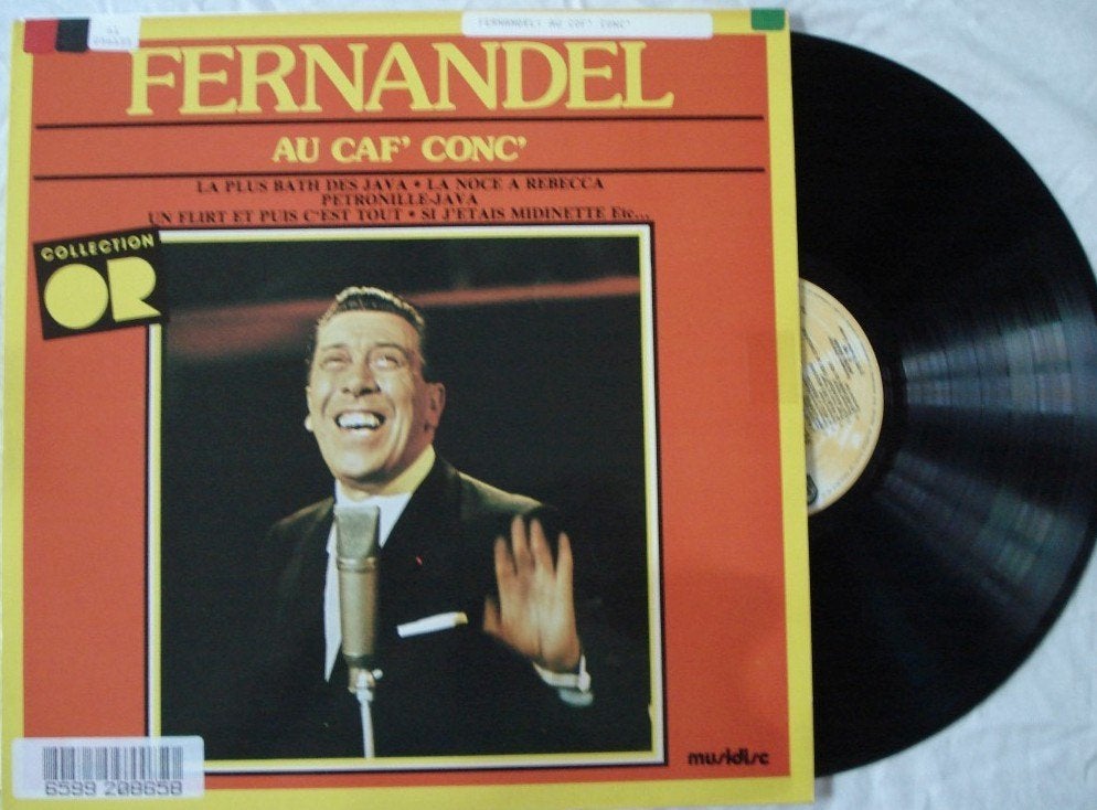 Fernandel - Au caf' conc', LP, Gebruikt, Ophalen of Verzenden, 12 inch