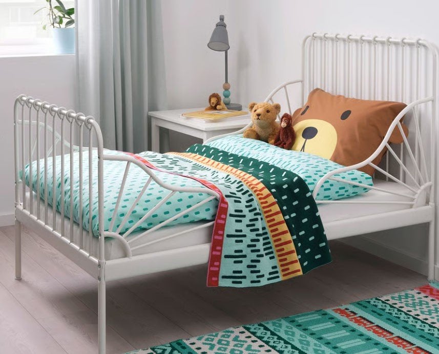 Meegroei bed Ikea wit, Gebruikt, 70 tot 85 cm, 180 cm of meer, Ophalen
