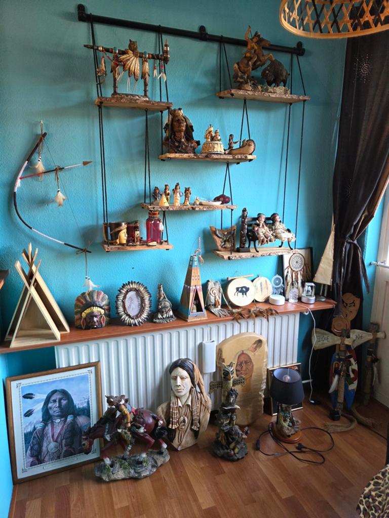 Verzameling diverse indianen spullen (deel 1 van 2), Antiek en Kunst, Kunst | Niet-Westerse kunst, Ophalen of Verzenden
