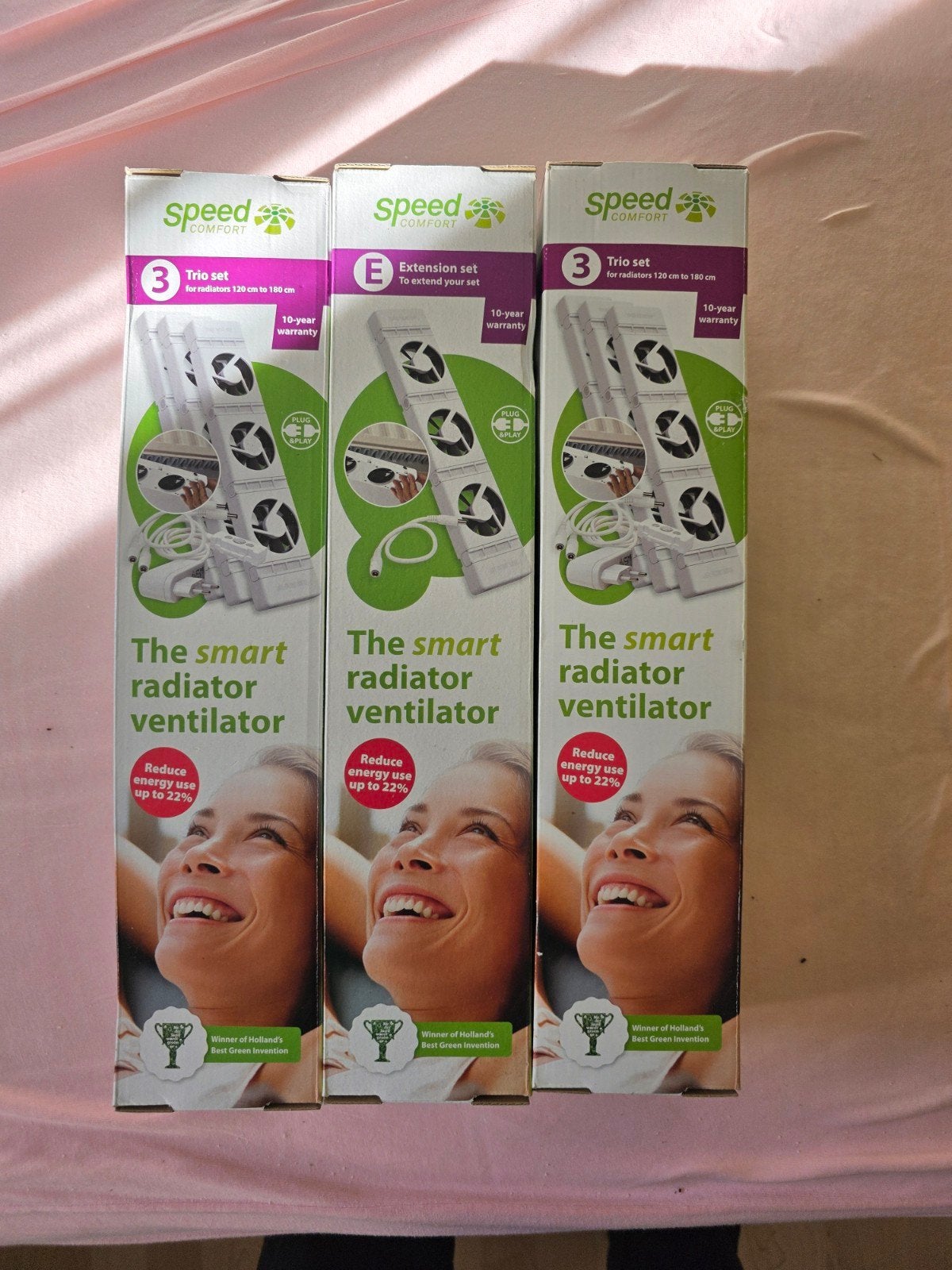 2x SpeedComfort Smart Radiator Ventilator Trio Set Nieuw, Ophalen of Verzenden, Nieuw, Radiator