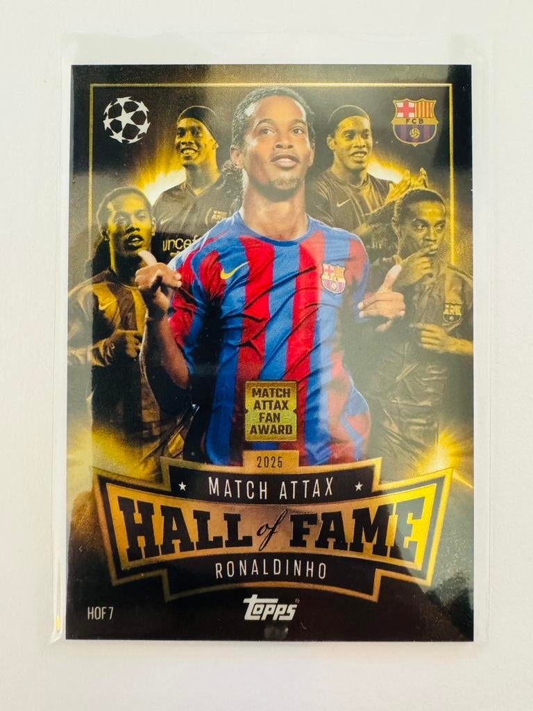 Ronaldinho Hall of Fame Match Attax Topps #HOF7, Ophalen of Verzenden, Zo goed als nieuw, Plaatje
