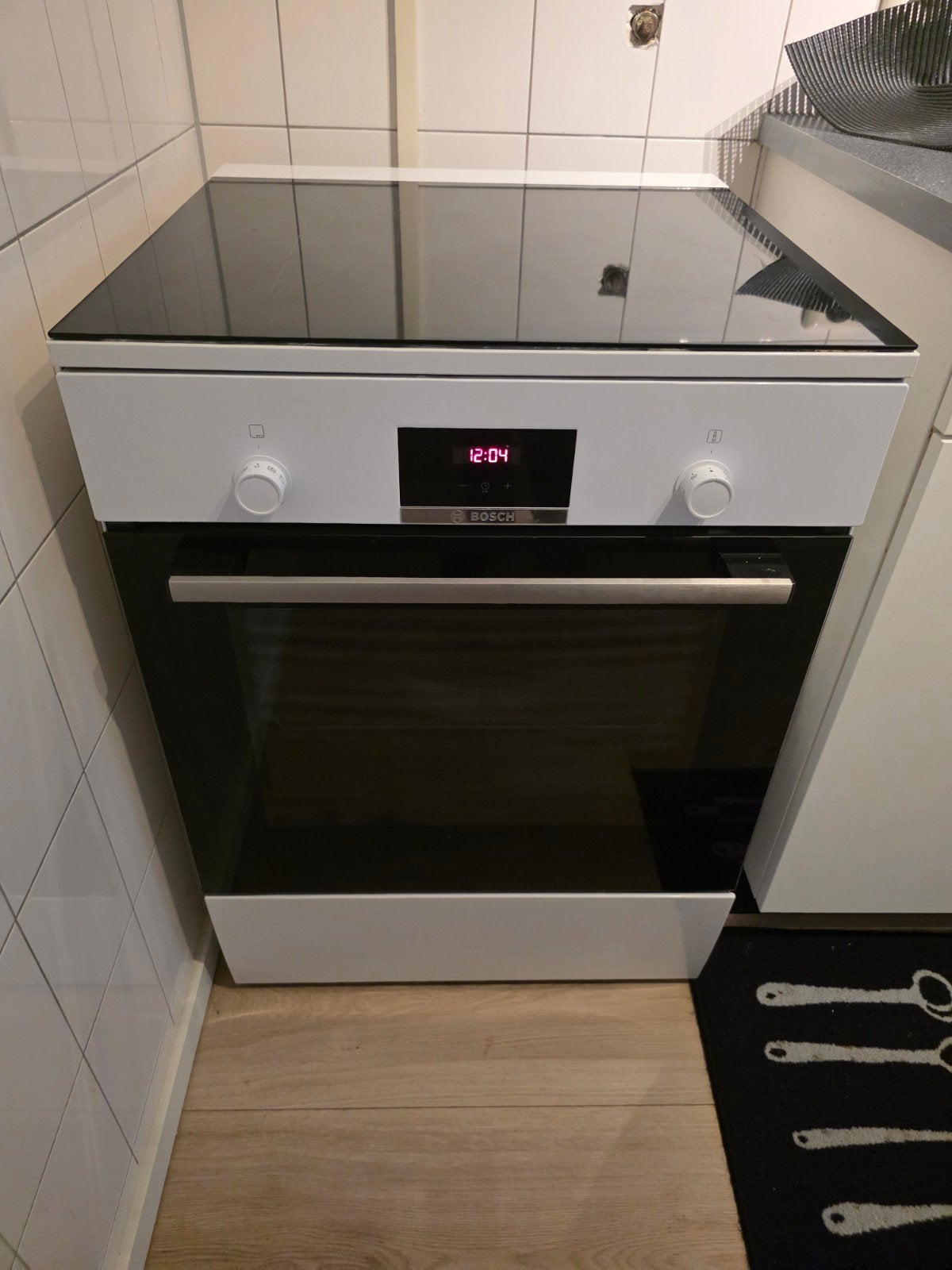 Bosch Inductie Fornuis met Oven - Zo goed als nieuw, Ophalen, Hete lucht, 60 cm of meer, 4 kookzones