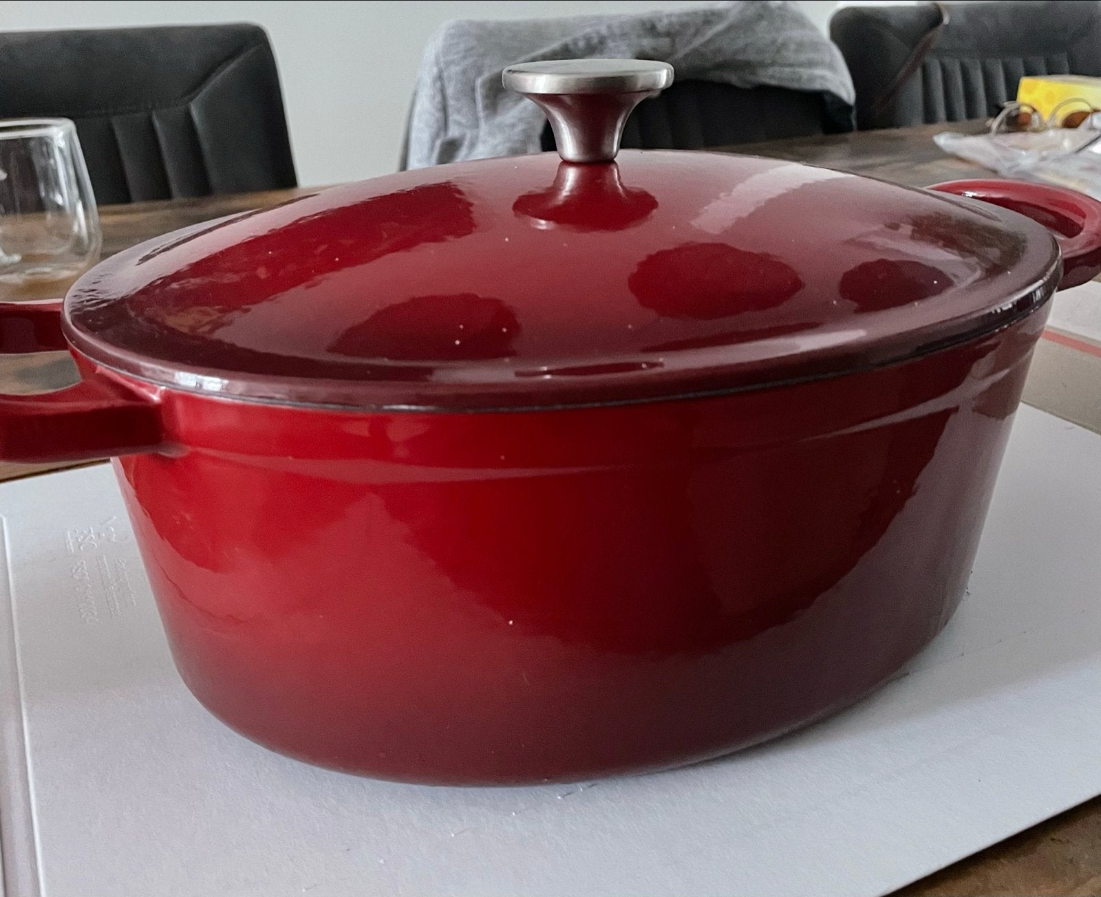 Sola gietijzeren braadpan met deksel, Ophalen, Met deksel, Zo goed als nieuw, Braadpan