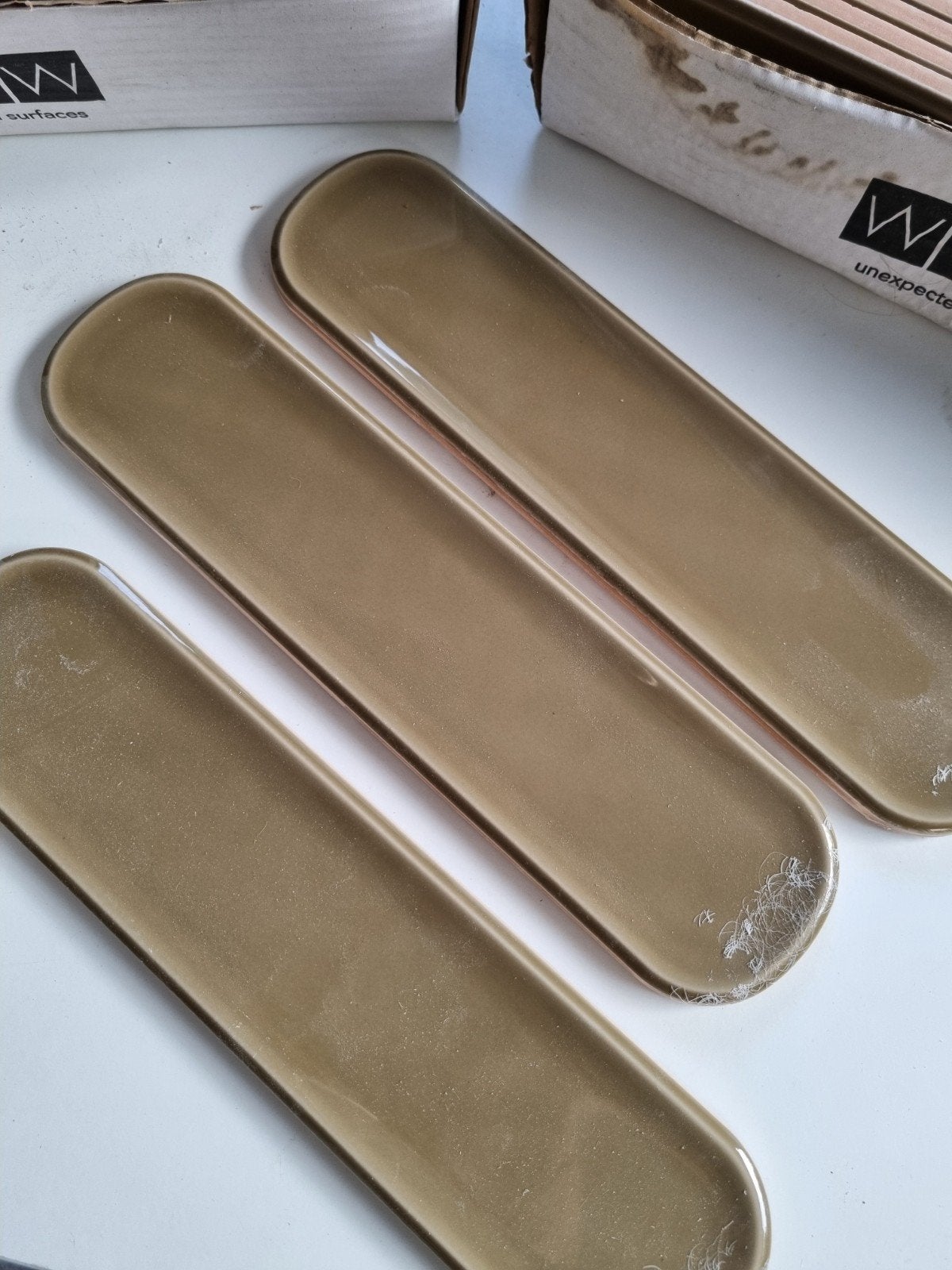 Vtwonen Shapes Round Wandtegels 7.5x30 cm Olive, Nieuw, 20 tot 40 cm, 10 m² of meer, Wandtegels