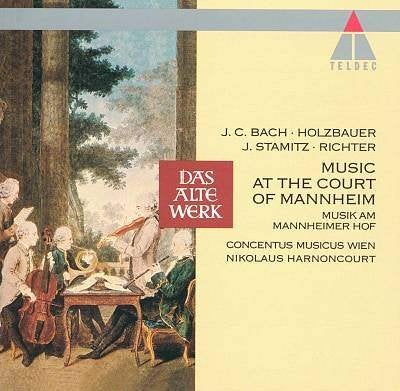 JC Bach  Stamitz Holtzbauer Richter - HARNONCOURT, Inclusief boekje, Kamermuziek, Verzenden, Zo goed als nieuw