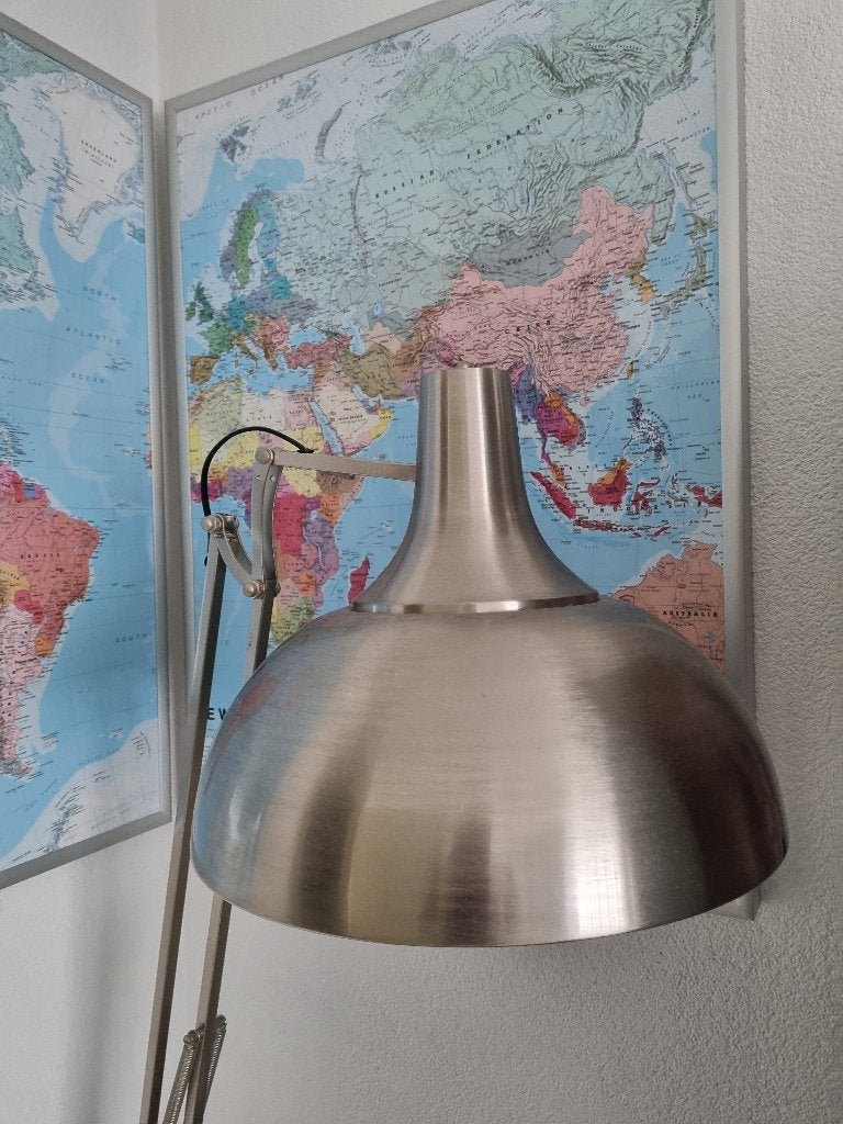 staande lamp, Ophalen, E27 (groot), Zo goed als nieuw, Metaal