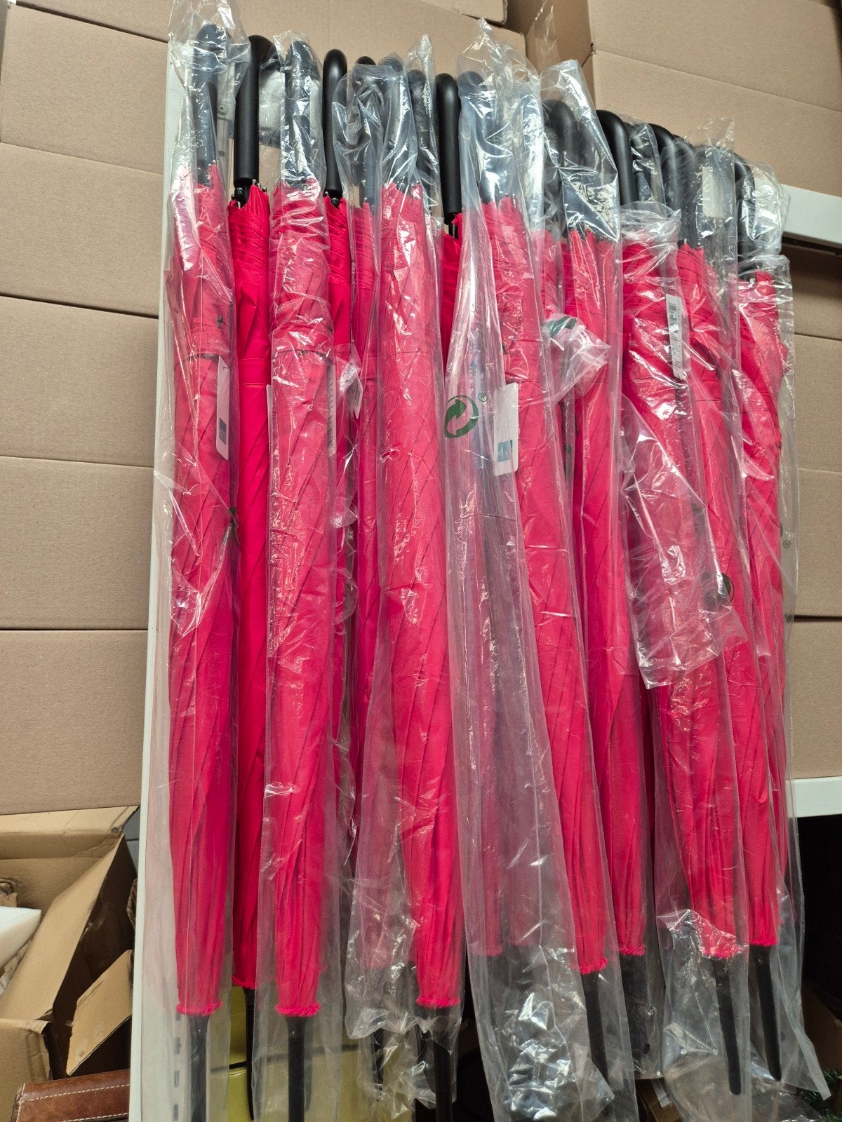 35 Perletti paraplu's - Nieuw, Rood, Ophalen of Verzenden, Nieuw, Rood