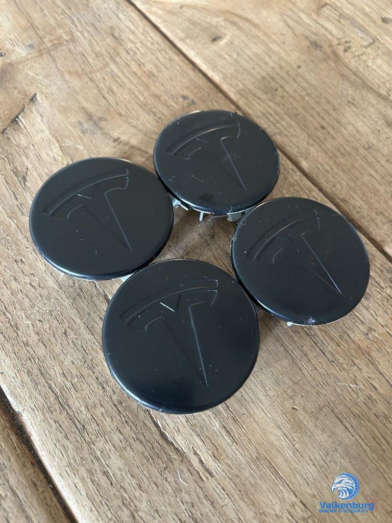 ORIGINELE Tesla zwart naafkap naafdop set