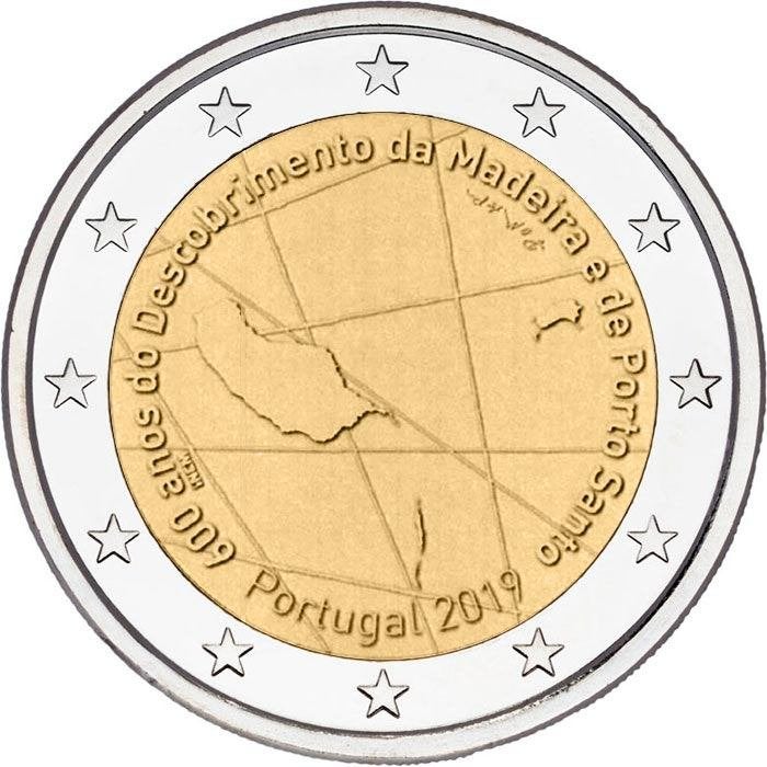 2 Euro Portugal 2019 UNC - Madeira, Postzegels en Munten, Verzenden, Portugal, 2 euro, Losse munt