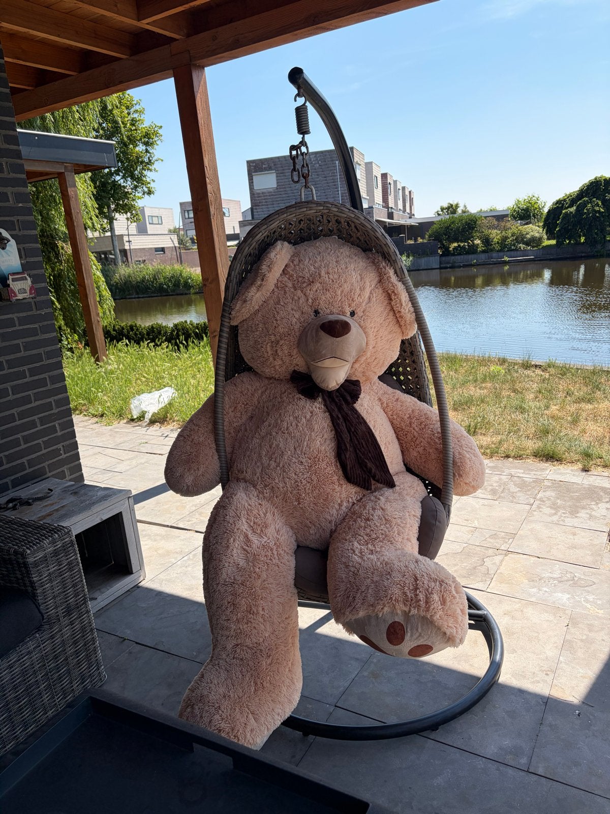 Nieuwe XXXL Beer van 1.80m, Ophalen, Beer, Nieuw, Bruin