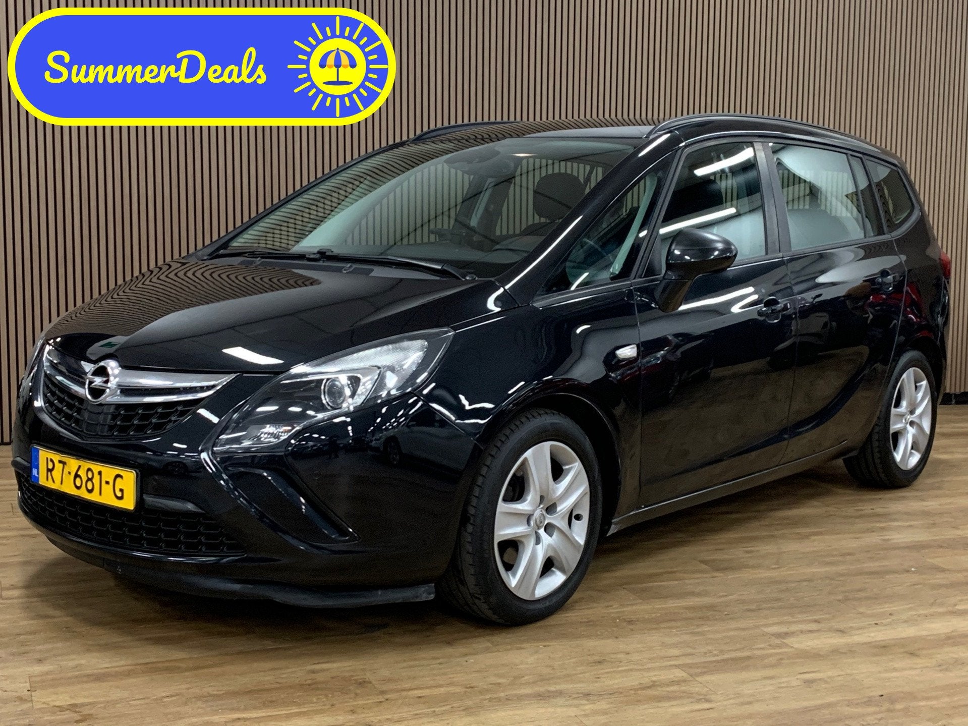 Opel Zafira Tourer 1.4 Business Edition|7 Persoons|Airco|, Auto's, Opel, Stof, Zwart, 4 cilinders, 7 stoelen