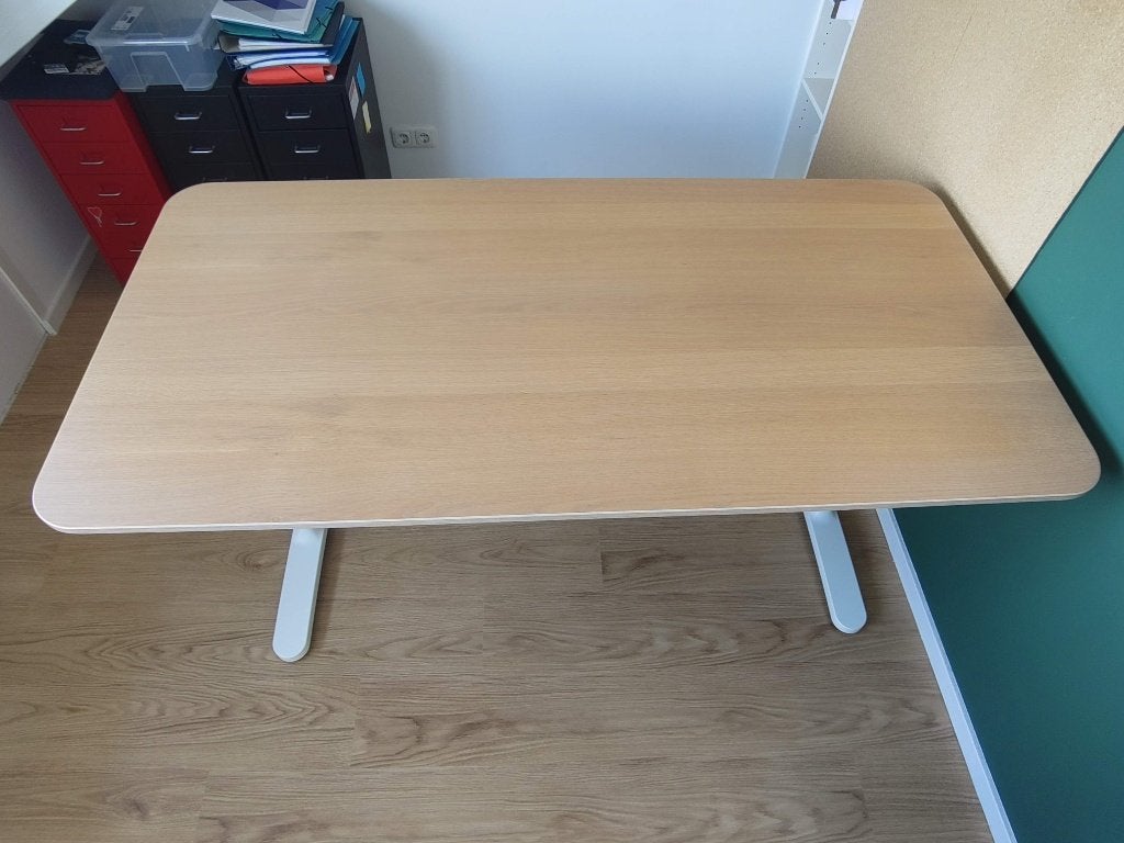 Bureau Bekant Ikea, Ophalen, 160 cm, Hout, Zo goed als nieuw