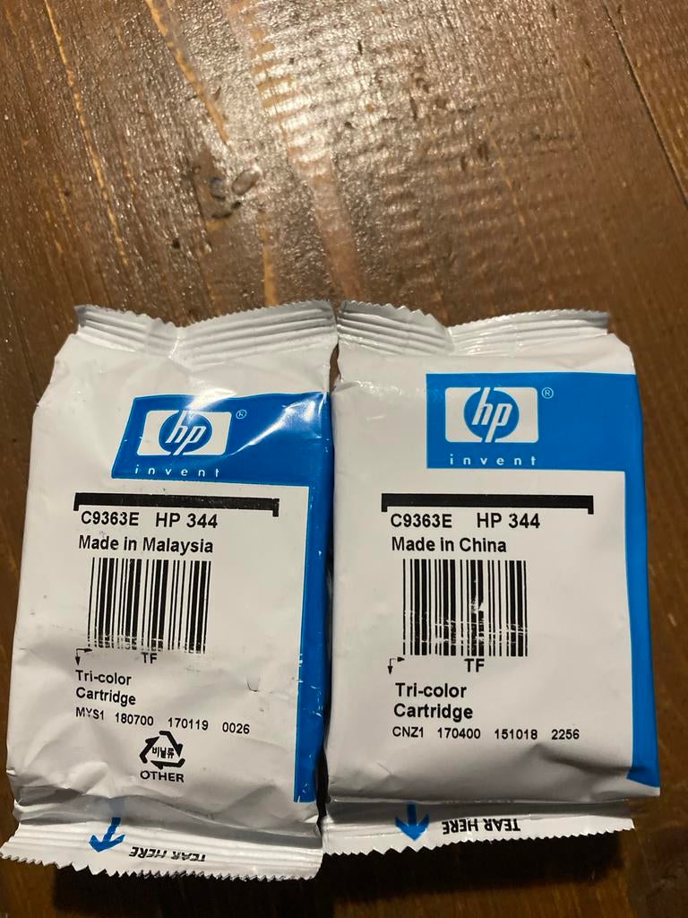 HP 344 C9363E Tri-color Cartridge (2 stuks), Ophalen of Verzenden, Nieuw, Cartridge