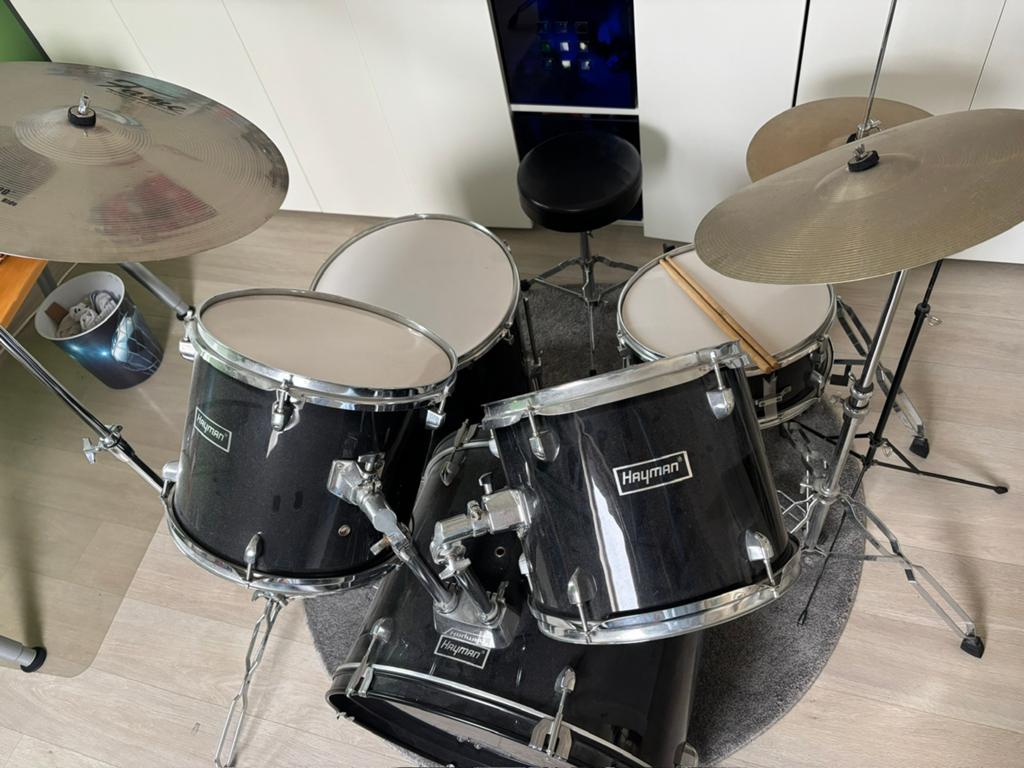 Hayman drumstel voor kinderen, Muziek en Instrumenten, Drumstellen en Slagwerk, Ophalen, Gebruikt, Overige merken