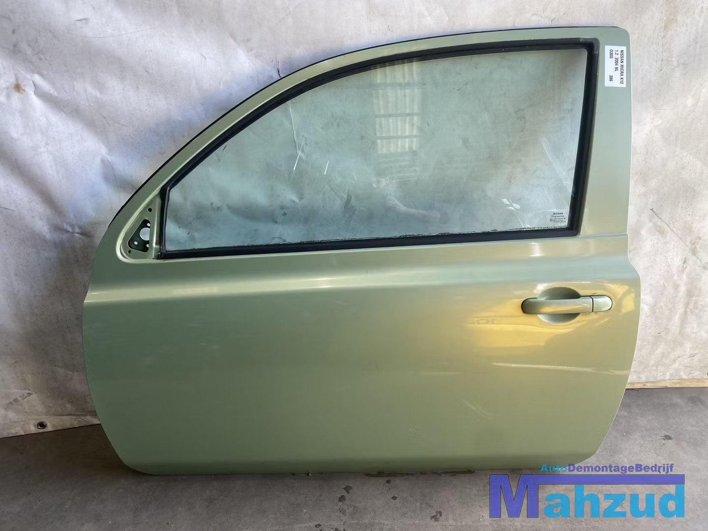NISSAN MICRA 3 K12 Groen D30G Links deur portier 2003-2010, Deur, Takashima 1-chome 1-1
220-8686  Yokohama, Ophalen of Verzenden