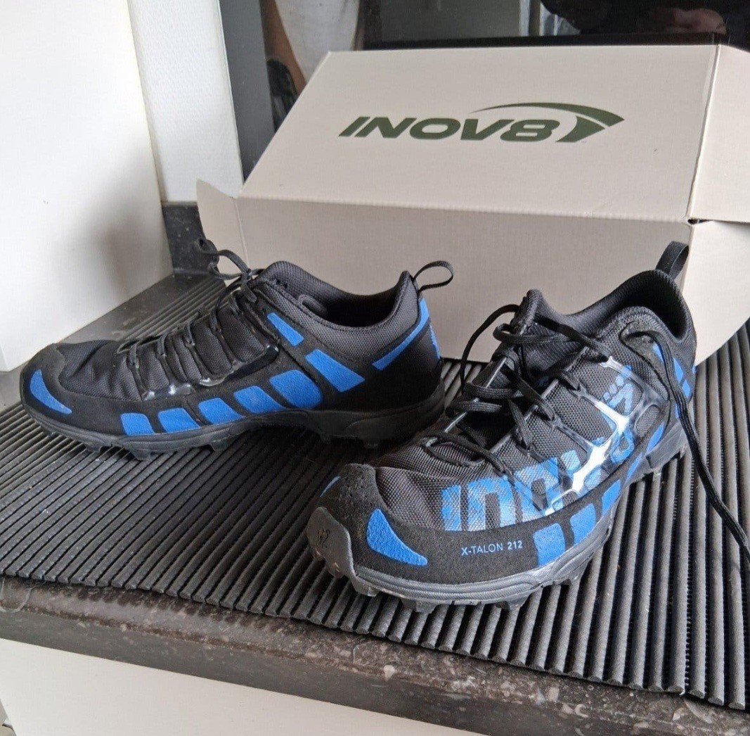 Inov-8 X-Talon 212 Hardloopschoenen - Zwart/Blauw, Overige merken, Gebruikt, Hardloopschoenen, Ophalen of Verzenden