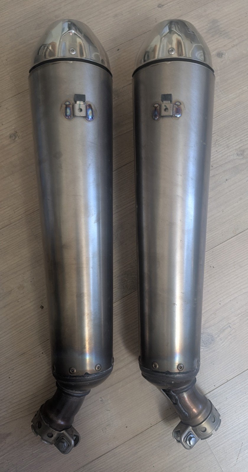 set originele Yamaha MT01 uitlaten MT-01, Ophalen of Verzenden