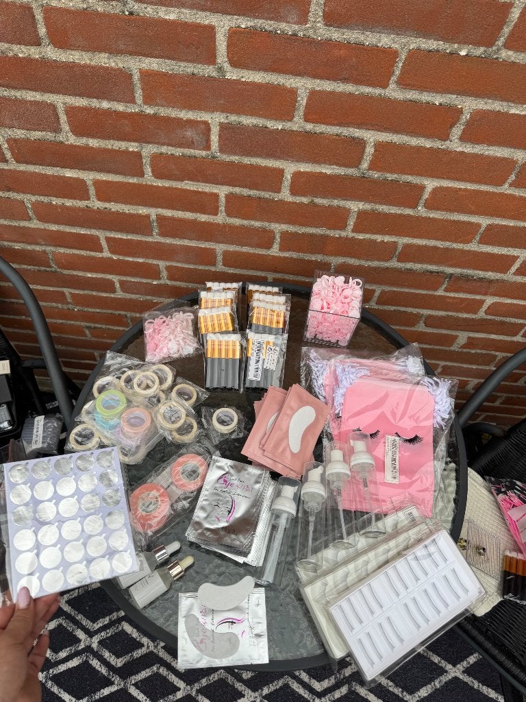 Wimperset + hoofdkussen, Ophalen, Ogen, Zo goed als nieuw, Make-up