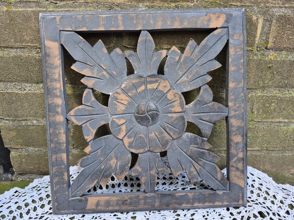 wandpaneel "Ornament", Huis en Inrichting, Woonaccessoires | Wanddecoraties, 30 cm, Gebruikt, 30 cm, Hout