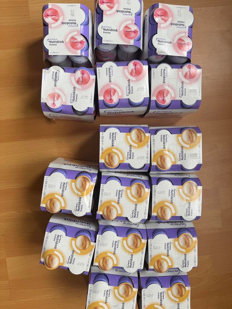 Nutridrink Protein van Nutricia. Aardbei en mokka smaak, Ophalen of Verzenden