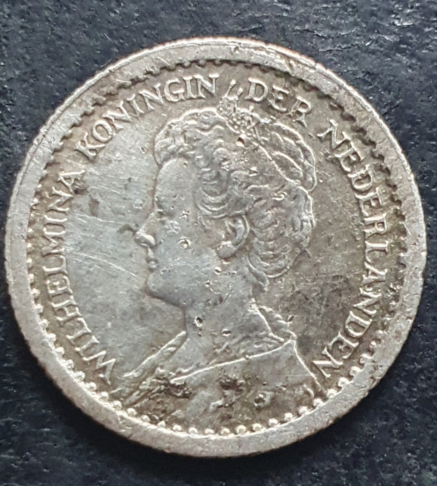 Zilveren oude 10 cent munt uit 1914 Nederland., Postzegels en Munten, Munten | Nederland, Zilver, Ophalen of Verzenden, 10 cent