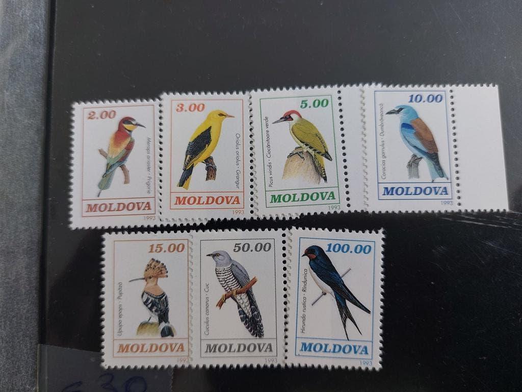 Vogels serie  Moldavie, Verzenden, Postfris, Dier of Natuur