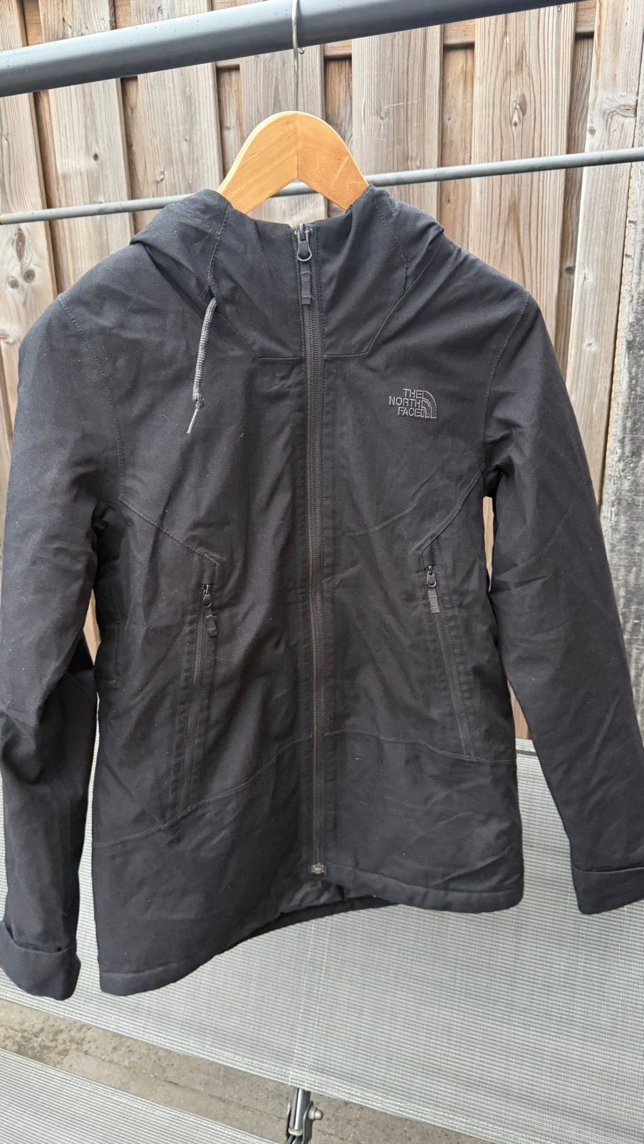 North face jas met warme fleece voering maat XS kleur zwart, Verzenden, Gedragen, Maat 34 (XS) of kleiner, Zwart