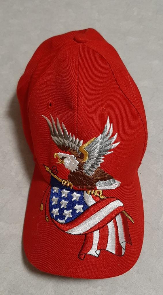 Baseballpet met Amerikaanse vlag en arend, Kleding | Heren, Hoeden en Petten, Ophalen of Verzenden, Zo goed als nieuw