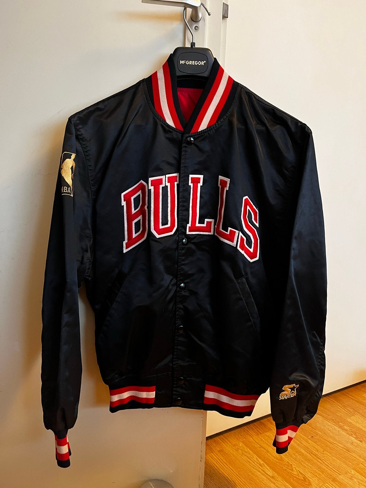 Vintage 1996-97 Chicago Bulls Starter Bomberjack Maat M, Ophalen, Overige typen, Zo goed als nieuw, Meerkleurig