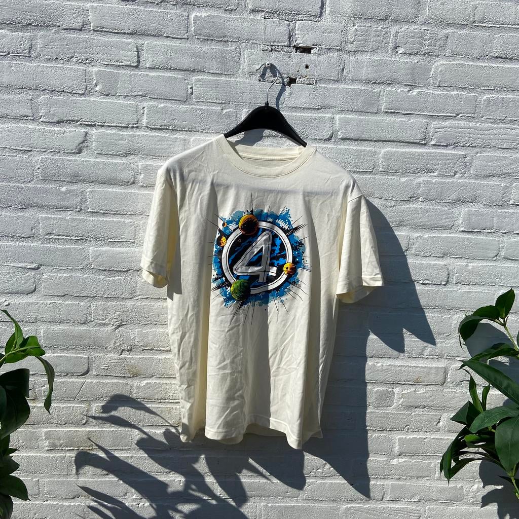 Fantastic Four: First Steps "Planets Logo" T-shirt XL heren, Ophalen of Verzenden, Nieuw, Maat 56/58 (XL), Wit