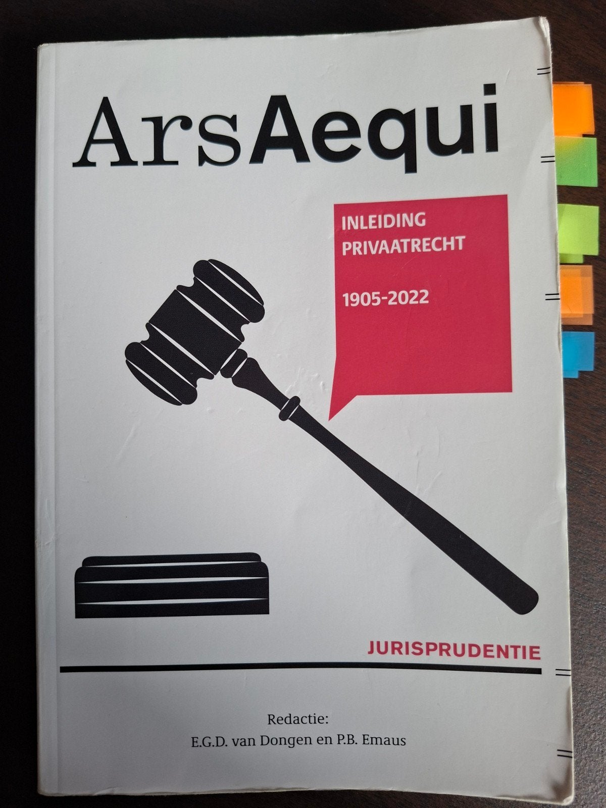 Ars Aequi Inleiding Privaatrecht 1905-2022 Jurisprudentie, Gelezen, E.G.D. van Dongen en P.B. Emaus, Ophalen of Verzenden, WO