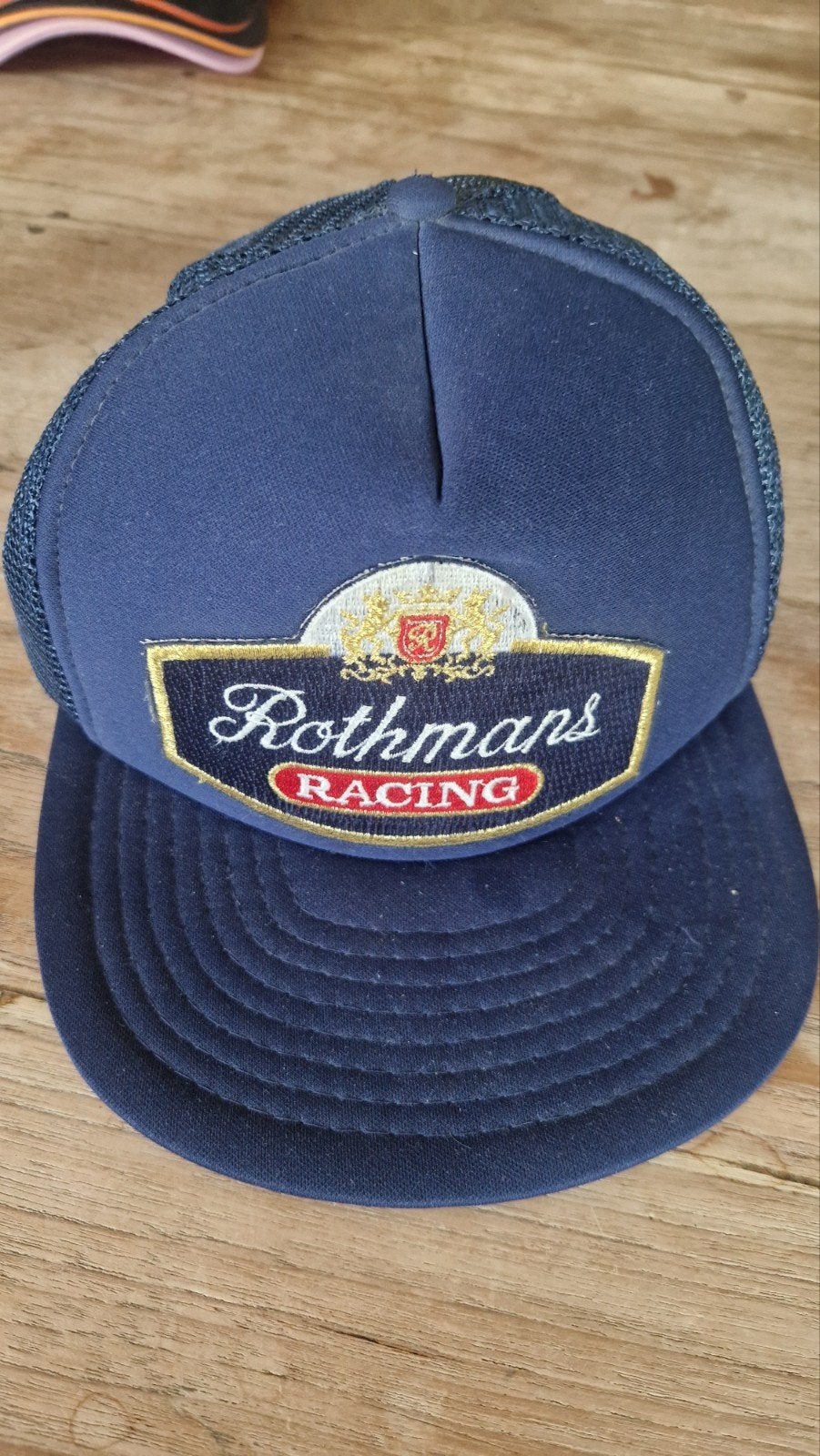 Vintage Rothmans Racing Trucker Pet - Blauw, Rothmans Racing, Pet, Gedragen, One size fits all