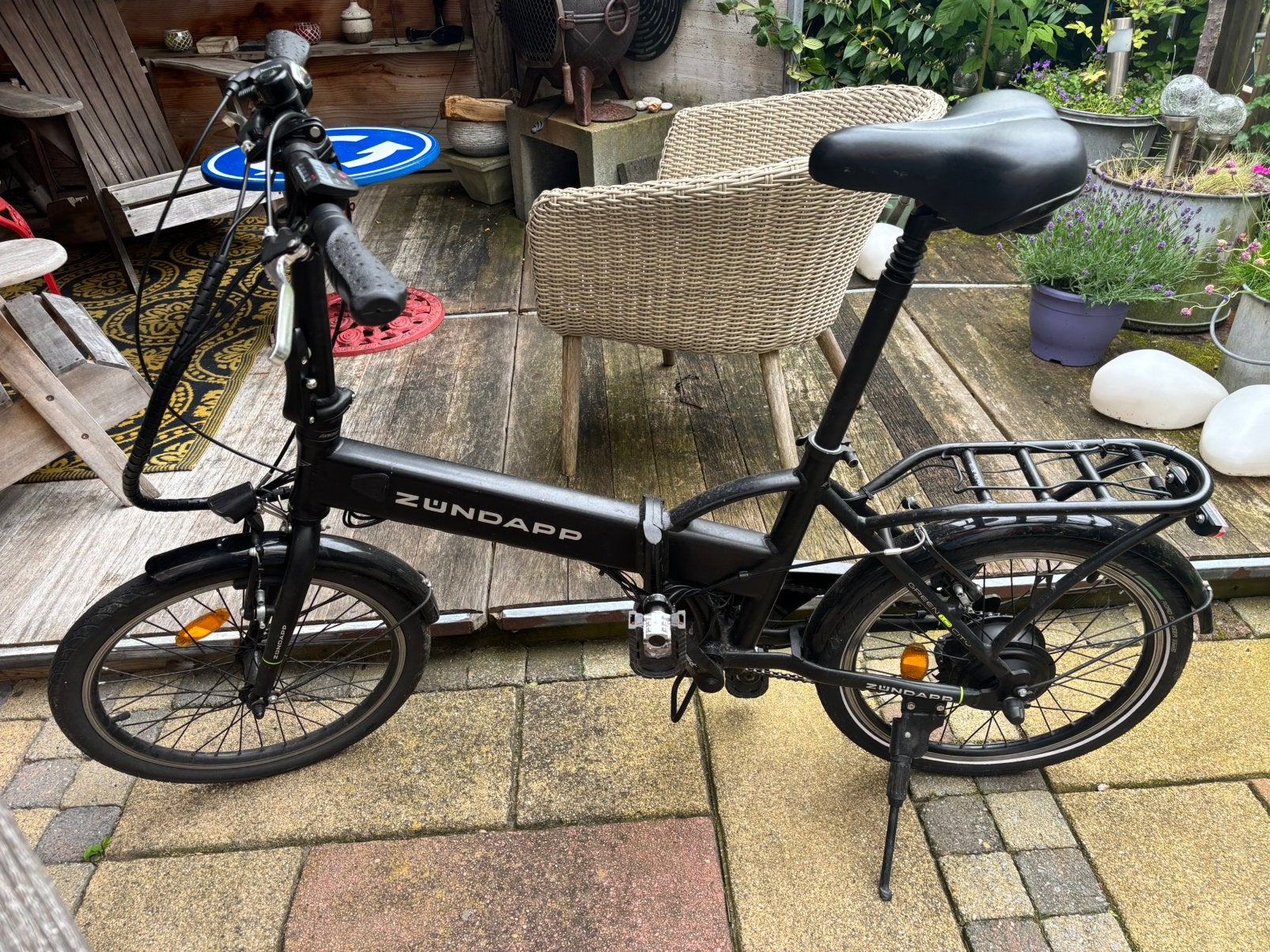 Compacte elektrische vouwfiets Zundapp 20 inch, Fietsen en Brommers, Gebruikt, 16 tot 18 inch, Totaal opvouwbaar, Ophalen