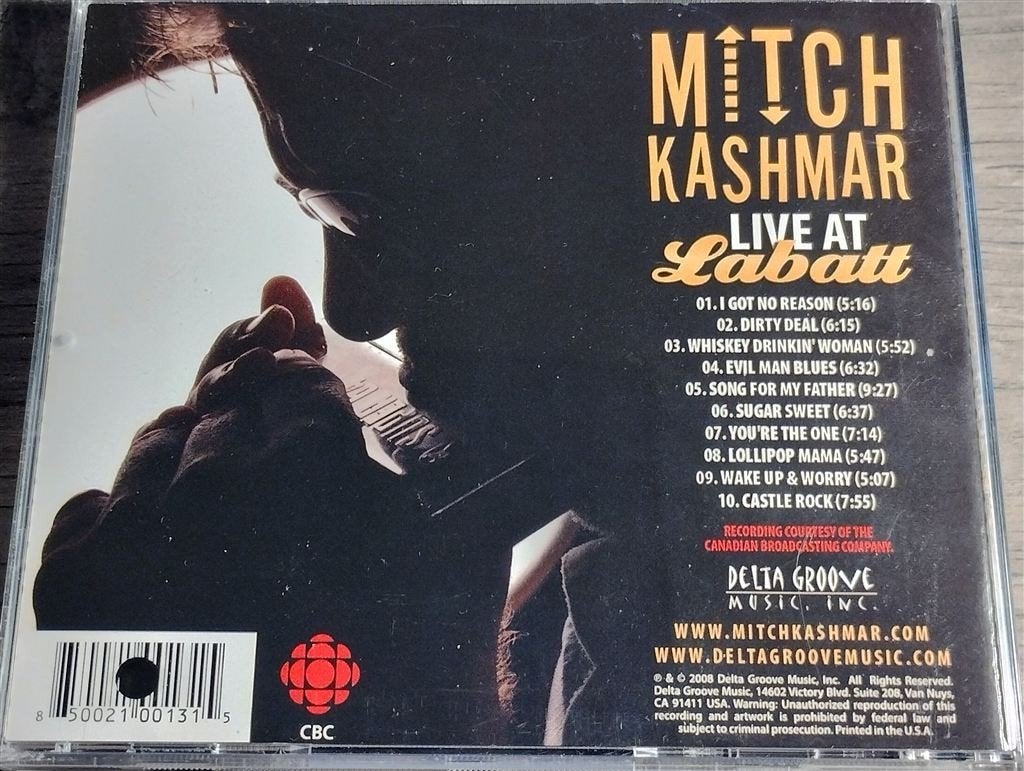 Mitch Kashmar ‎- Live At Labatt, Ophalen of Verzenden, Zo goed als nieuw, Jazz