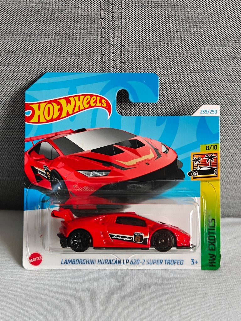 Hot Wheels Lamborghini Huracan LP 620-2 Super Trofeo Rood, Ophalen of Verzenden, Nieuw, Auto