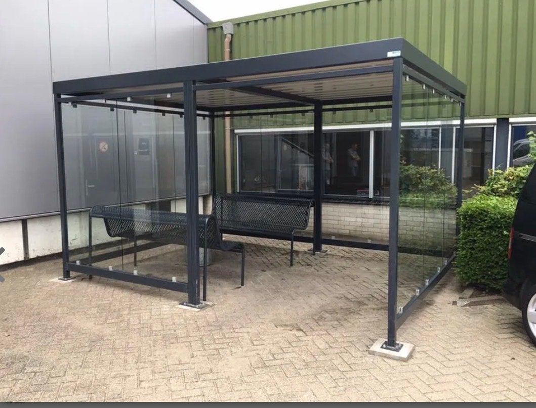Rookkabine 4x3 meter - Zware constructie, zeer nette staat, Overige typen, Minder dan 4 meter, Zo goed als nieuw, 2 meter of meer