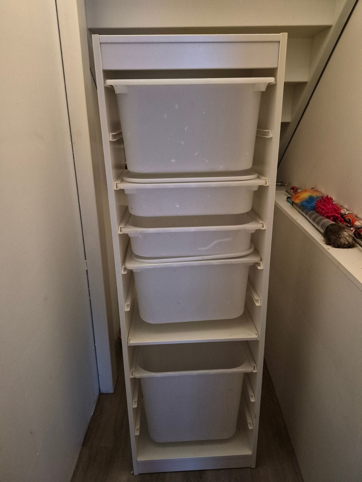 IKEA Opbergkast met Bakken en Deksel - TROFAST, Ophalen, Met plank(en), Minder dan 50 cm, Gebruikt