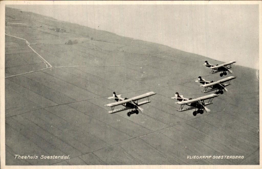 Soesterberg - Vliegkamp - Theehuis Soesterdal, Ophalen of Verzenden, 1920 tot 1940, Gelopen, Utrecht