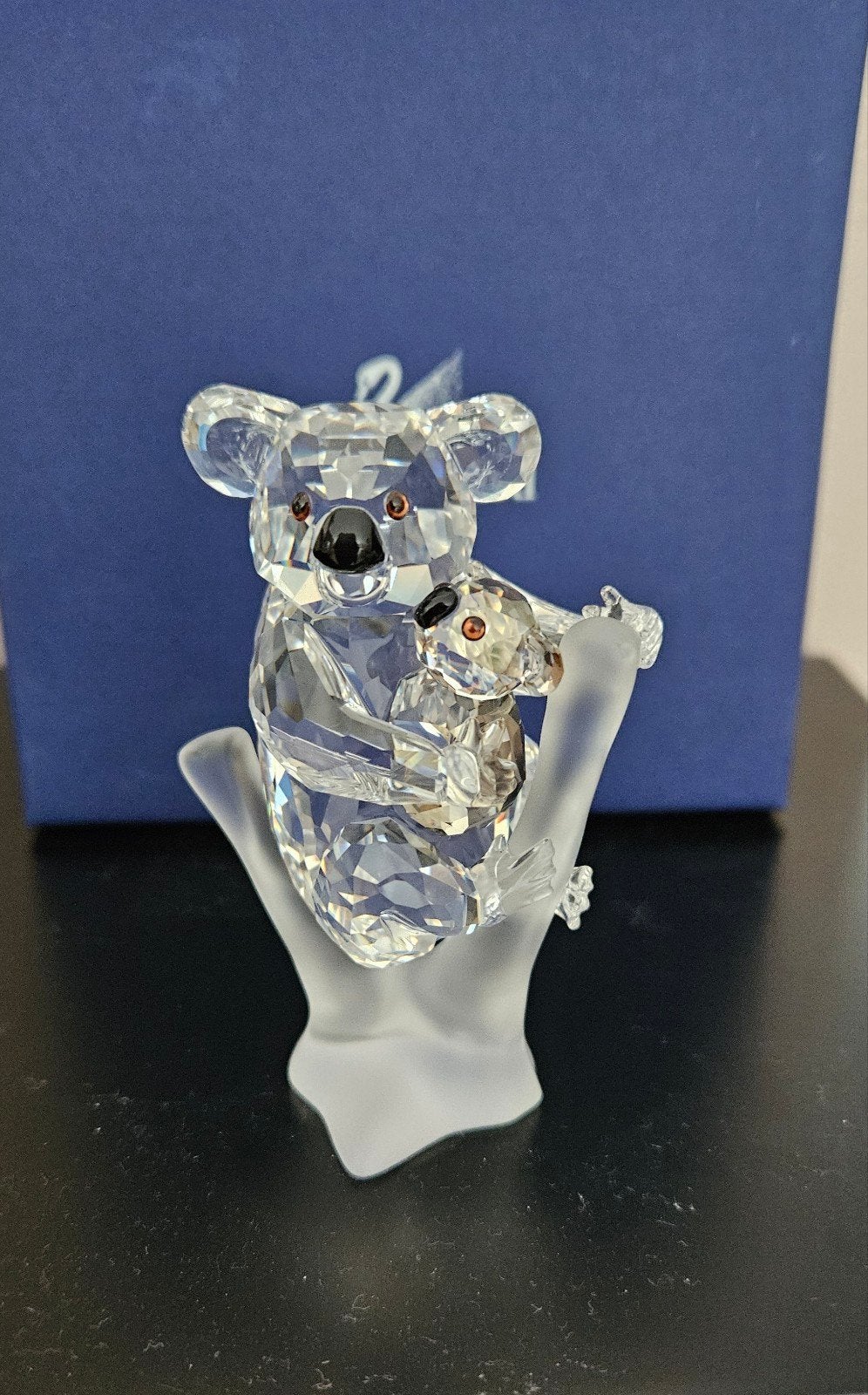 Swarovski Koala met baby - Kristal beeldje, Verzamelen, Ophalen of Verzenden, Zo goed als nieuw, Figuurtje