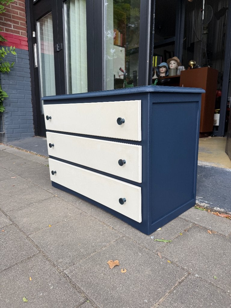 Vintage ladekast hout, brocante kast afkomstig uit Frankrijk, Ophalen, Gebruikt, -, -