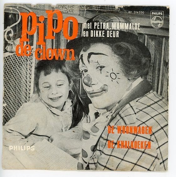 Single van Pipo de Clown met Petra & Mammaloe uit 1967 ***, Gebruikt, 7 inch, Ophalen of Verzenden, Levenslied of Smartlap