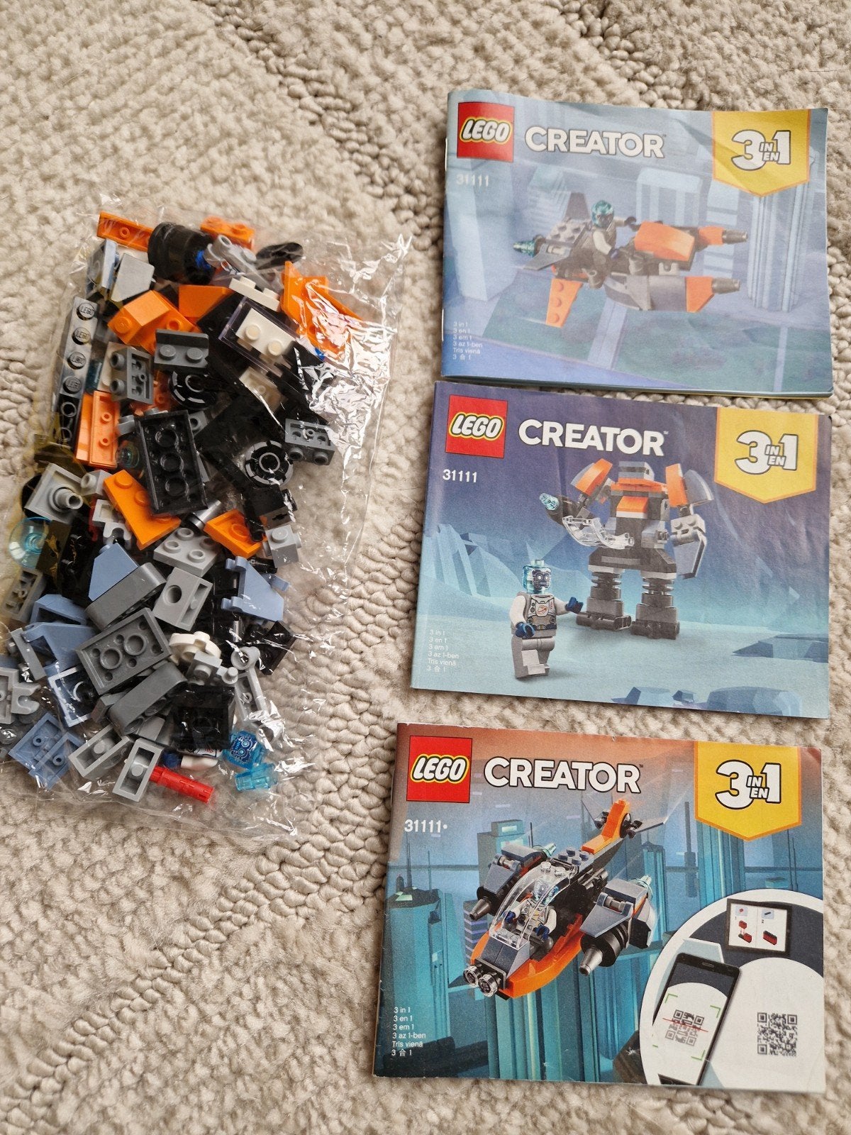 LEGO Creator 3-in-1 set 31111 compleet, Gebruikt, Lego, Compleet, Ophalen of Verzenden