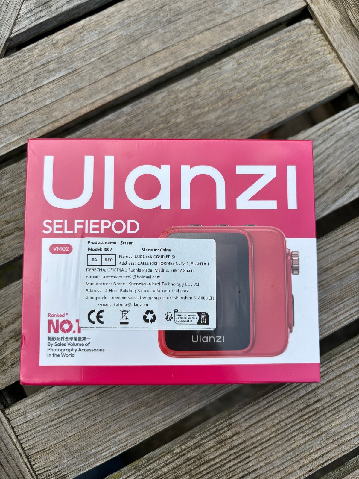 Ulanzi VM02 Draadloze HD Monitor Selfiepod, Ophalen of Verzenden, Nieuw, Overige merken