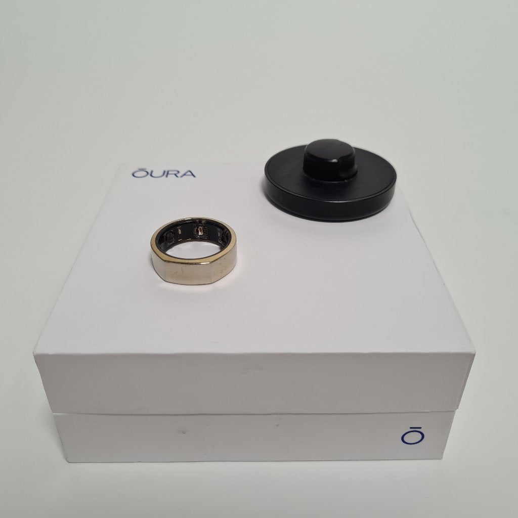 Oura Ring Gen3 Heritage Gold US maat 10, Gebruikt, Oura, Geel, Ophalen of Verzenden