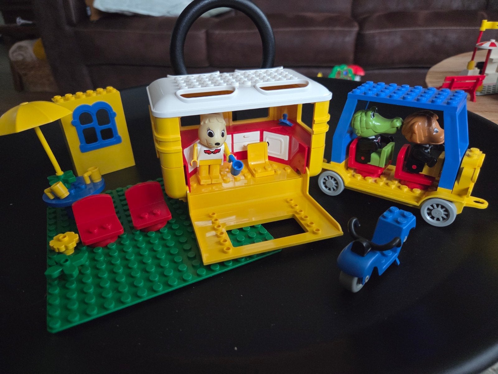 LEGO Duplo Camper met Figuren en Accessoires, Ophalen of Verzenden, Gebruikt, Overige merken